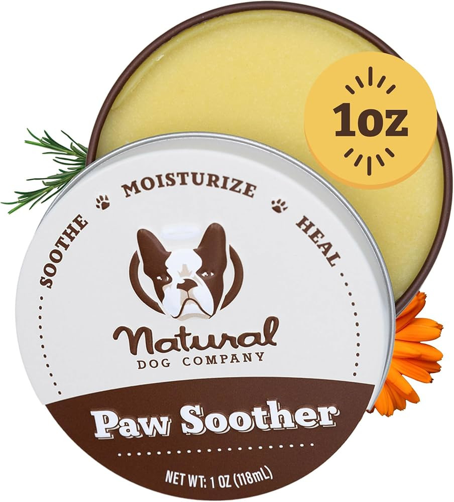 Natural Dog Company Paw Soother Balm, 1 oz. Tin, Dog Paw Cream and Lotion, Moisturizes & Soothes ... | Amazon (US)