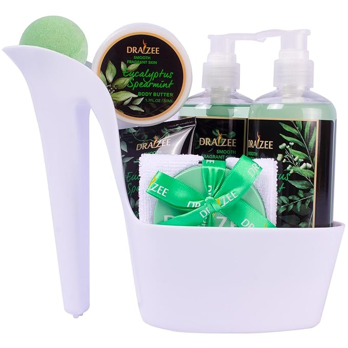 Bath and Body Gift Set - 8 Pcs Luxury Eucalyptus Spearmint Heel Shoe Spa Gift Set for Women - Sho... | Amazon (US)