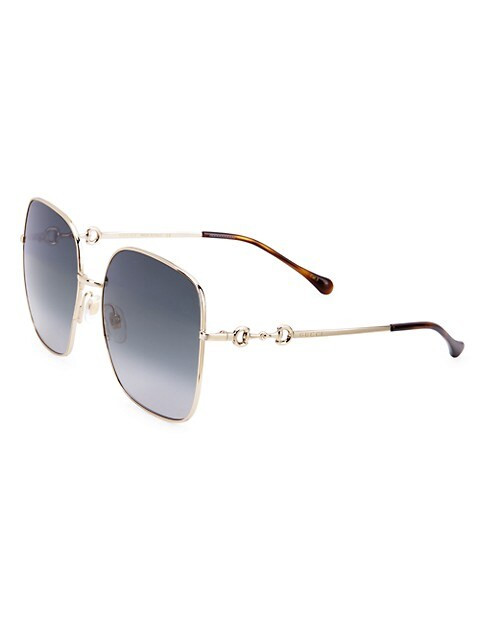 Gucci Logo 61MM Oversized Square Sunglasses | Saks Fifth Avenue