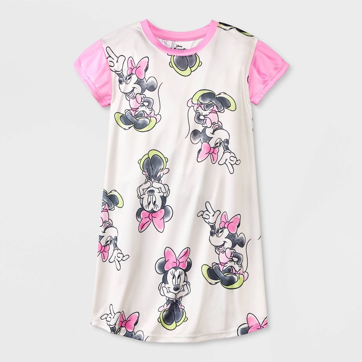 Girls' Disney Minnie Mouse NightGown - Pink/Off-White | Target