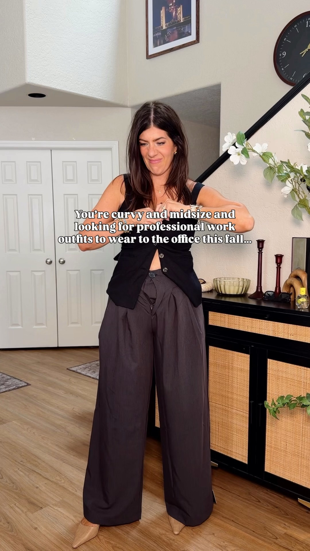 Fall suiting and professional outfits to wear to the office
In order:
Lace shirt: medium; belted brown blazer-medium; trouser-10 long
Herringbone short sleeve blazer-medium: wide leg trouser- 8 long 
Tan vest-medium; tan skirt-10; red sweater-medium
Plaid dress-medium; brown cardigan-medium
Blazer dress-large
Black blazer-medium; trousers-10 long
Chambray-medium; blazer-medium; trouser-10 regular

#LTKMidsize #LTKTall #LTKWorkwear