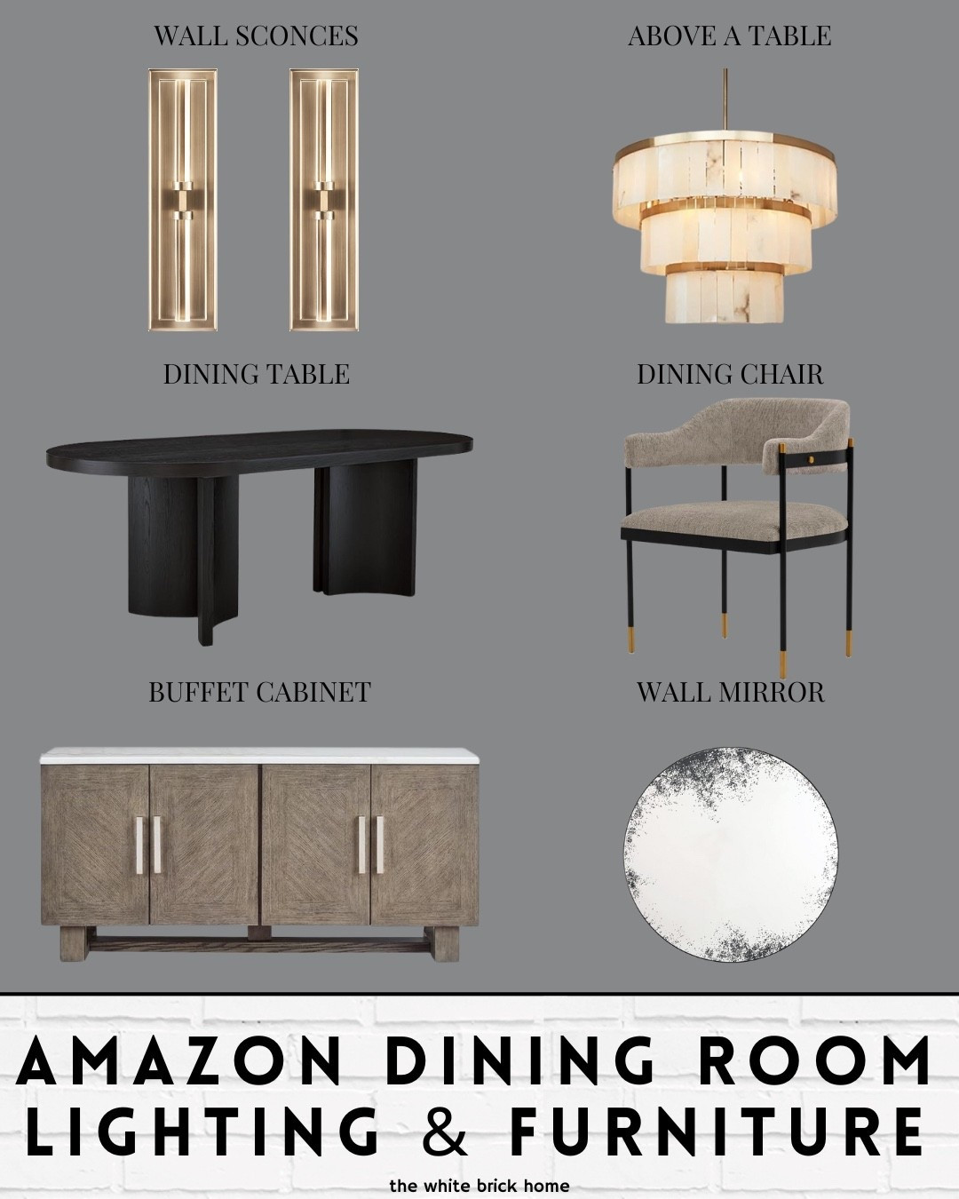 Amazon home finds for a modern, chic dining room! 

🖤🖤

Amazon, Amazon home, dining room, dining room furniture, dining room decor, dining room design, dining room ideas, chandelier, wall sconce, dining chair, wall mirror, home decor, modern dining room, table, dining table, chair, dining chair 

#LTKSaleAlert #LTKStyleTip #LTKHome