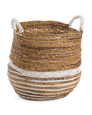 Medium Striped Banana Belly Basket | TJ Maxx
