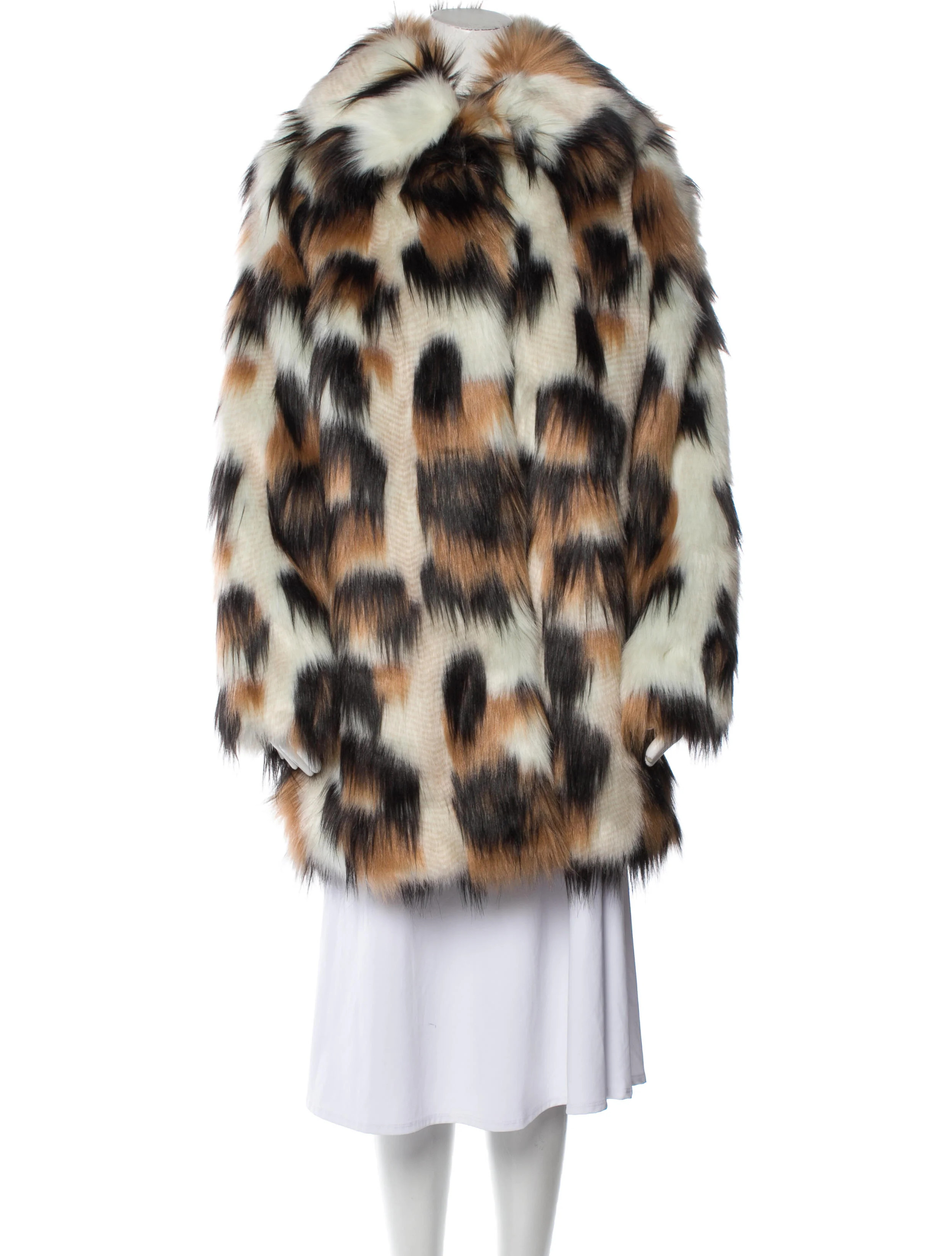 Animal Print Faux Fur Coat w/ Tags | The RealReal