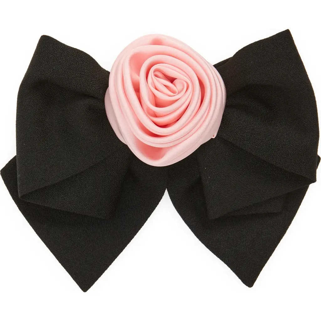 Sandy Liang Corsage Hair Bow in Lite Strawberry at Nordstrom | Nordstrom