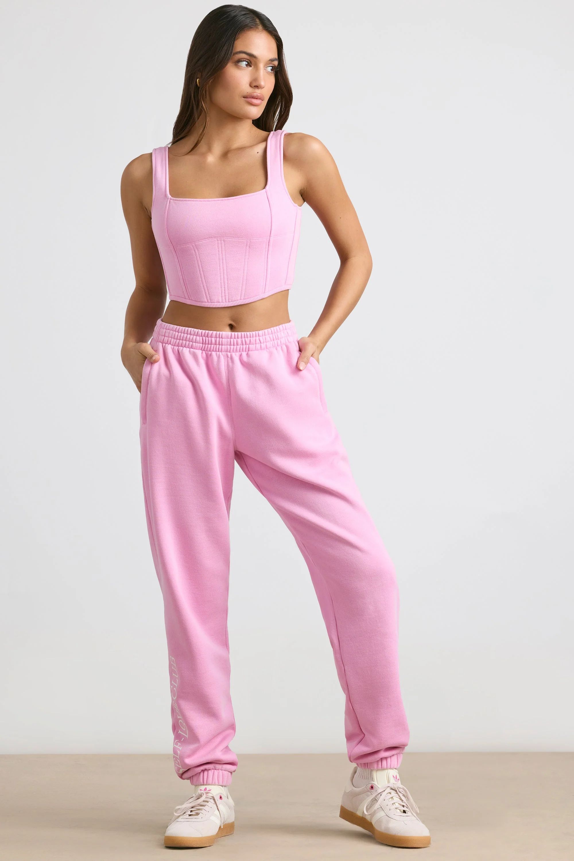 Oversized Joggers in Bubblegum Pink | Oh Polly