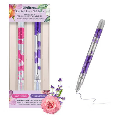 Lifelines 2pk Scented Lava Pens Pink/Purple | Target