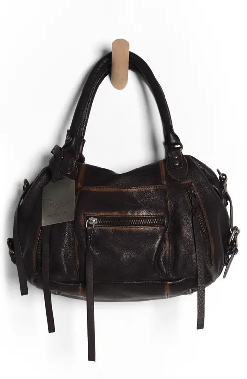 Free People We The Free Baby Emerson Leather Tote in Black at Nordstrom | Nordstrom