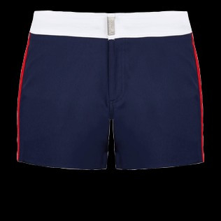 Men Flat Belt Stretch Swim Trunks Tricolor | Vilebrequin (US)