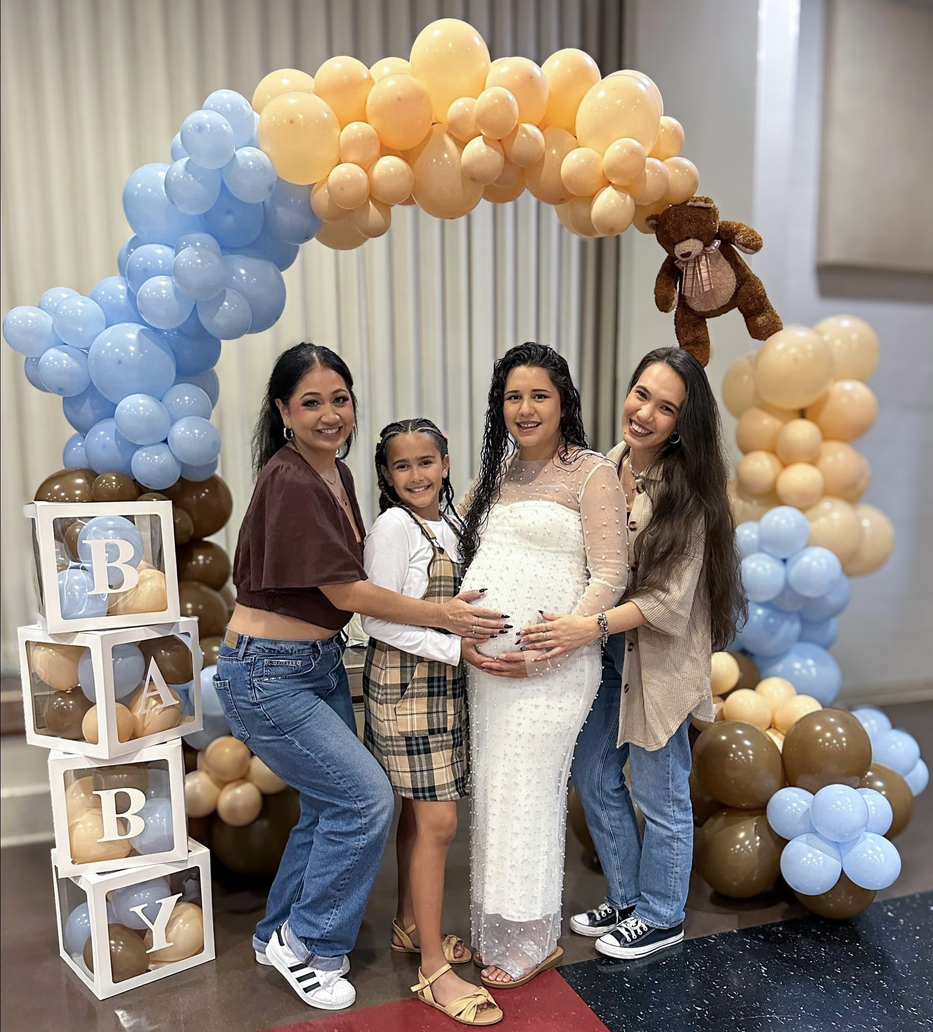 We planned a We Can Bearly Wait Baby Shower for my cousin! We DIY’ed the centerpieces, made the balloon arch, and purchased most of the products from Amazon. It was a team effort to make it all happen, and it was fantastic to see everyone’s ideas come together. So I linked everything I could find to recreate this idea for yourself along with my and my cousin's baby shower outfits.
✨
We Can Bearly Wait Themed Baby Shower / Party Decorations / DIY / Balloons / Baby Shower Outfit

#LTKParties #LTKBump #LTKBaby