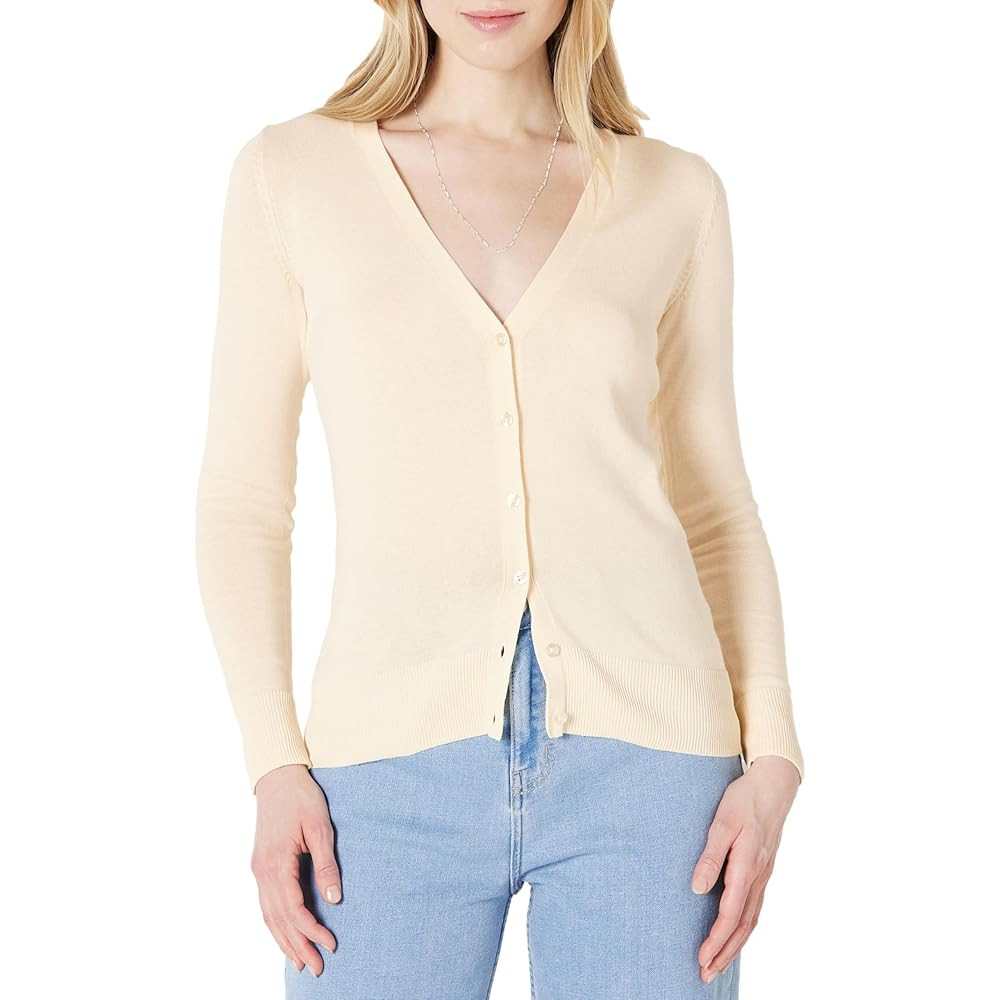 Amazon Essentials Women's Lightweight V-Neck Cardigan Sweater (Available in Plus Size) | Amazon (US)