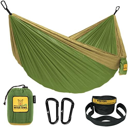 Wise Owl Outfitters Camping Hammock - Portable Hammock Single or Double Hammock Camping Accessori... | Amazon (US)