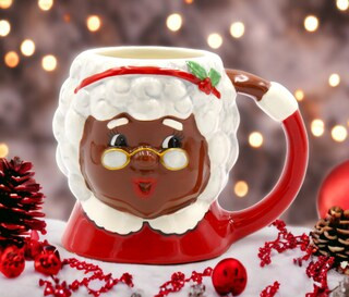 kevinsgiftshoppe Ceramic Christmas  African American Mrs. Claus Ceramic Mug, Home Décor, Gift fo... | Michaels Stores