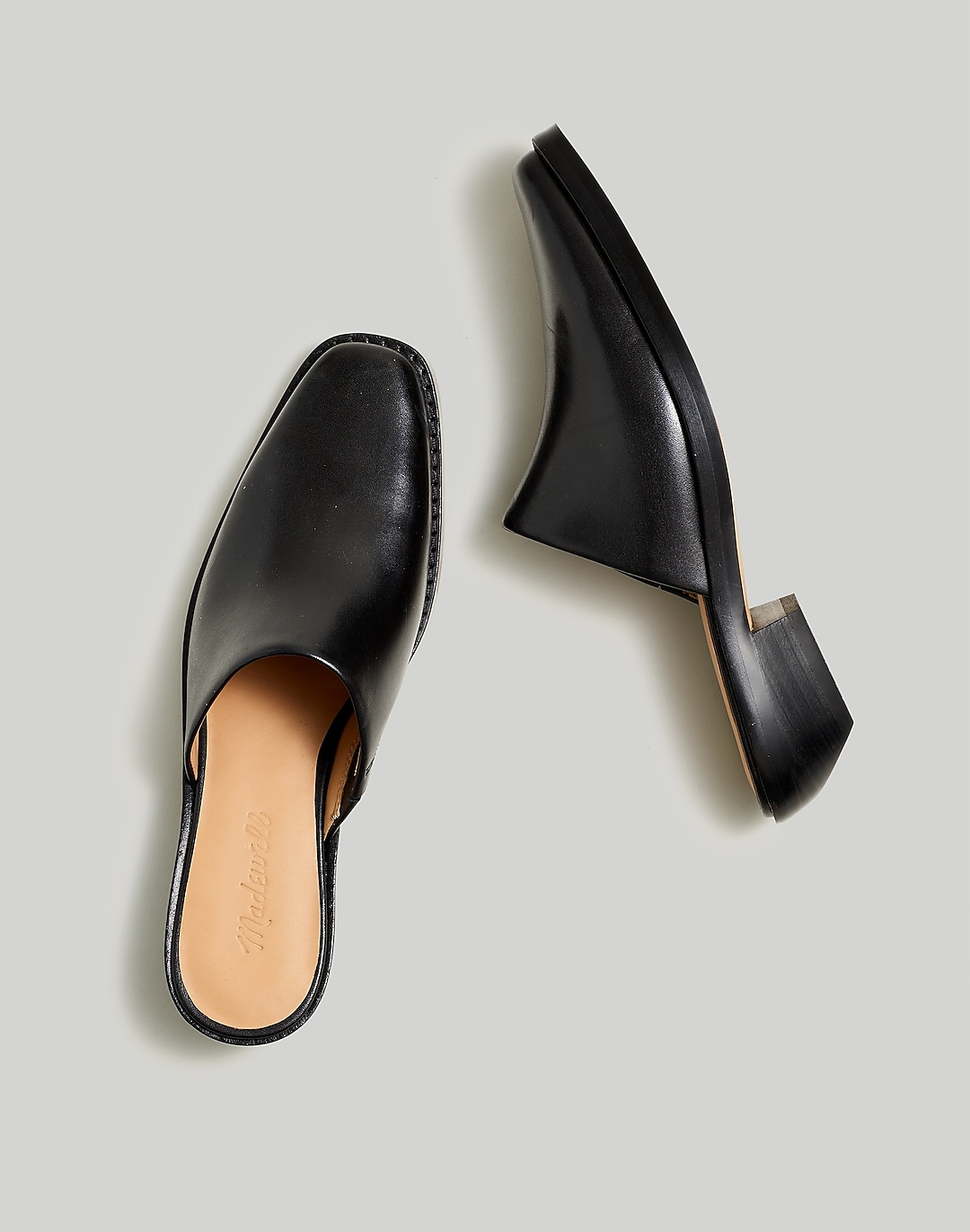 The Jesse Western Mule in Leather | Madewell
