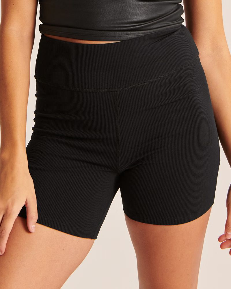 Seamless Rib Bike Shorts | Abercrombie & Fitch (US)