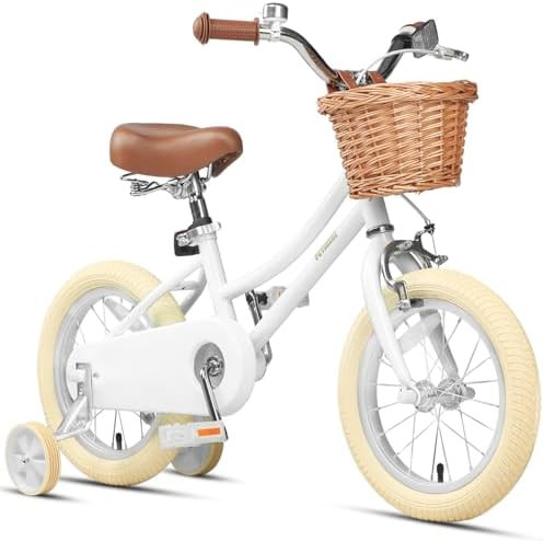 Petimini Girls Bike with Basket for 2-12 Years Old Kids, 12 14 16 18 20 Inch Bicycle with Bell Tr... | Amazon (US)