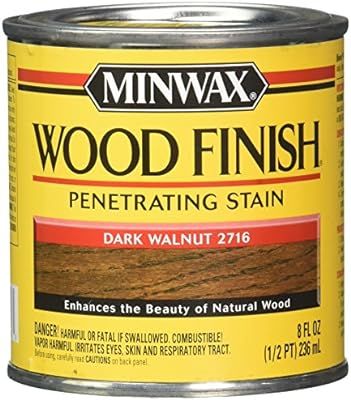 Minwax 279 Wood Stain Oil Base Interior Dark Walnut Transparent 1/2 Pt | Amazon (CA)