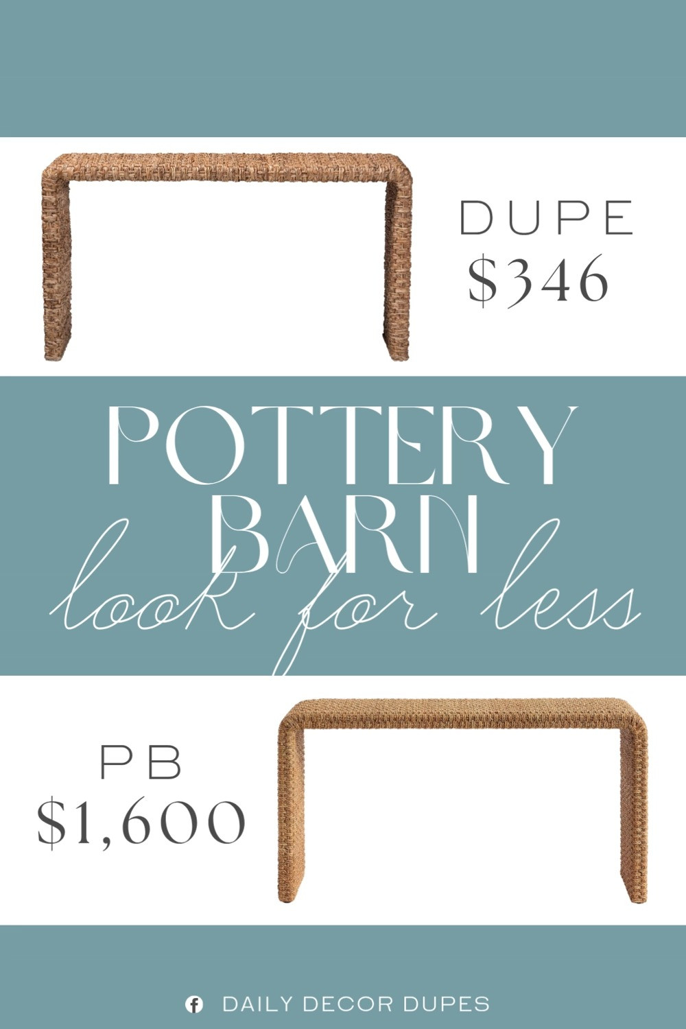 Inspired by Pottery Barn Woven Console Table. Coastal Woven Console Table. Rattan Console Table. Handwoven Entry Table. Boho Woven Console Table. Seagrass Console Table. Braided Seagrass Living Room Table. Woven Foyer Table. 

Home more affordable option find copy cat similar look for less budget friendly affordable cheap cheaper beautiful pretty. Clearance sale coupon code discount code promo code luxury lookalike look a like Inspo inspiration inspired by idea ideas Love like these? I share multiple every day in my FB group.
#potterybarninspired #consoletable #entrytable #wovenconsoletable #furniturefinds #wickerdecor #braidedseagrass #entrywayinspo 

 #LTKHome