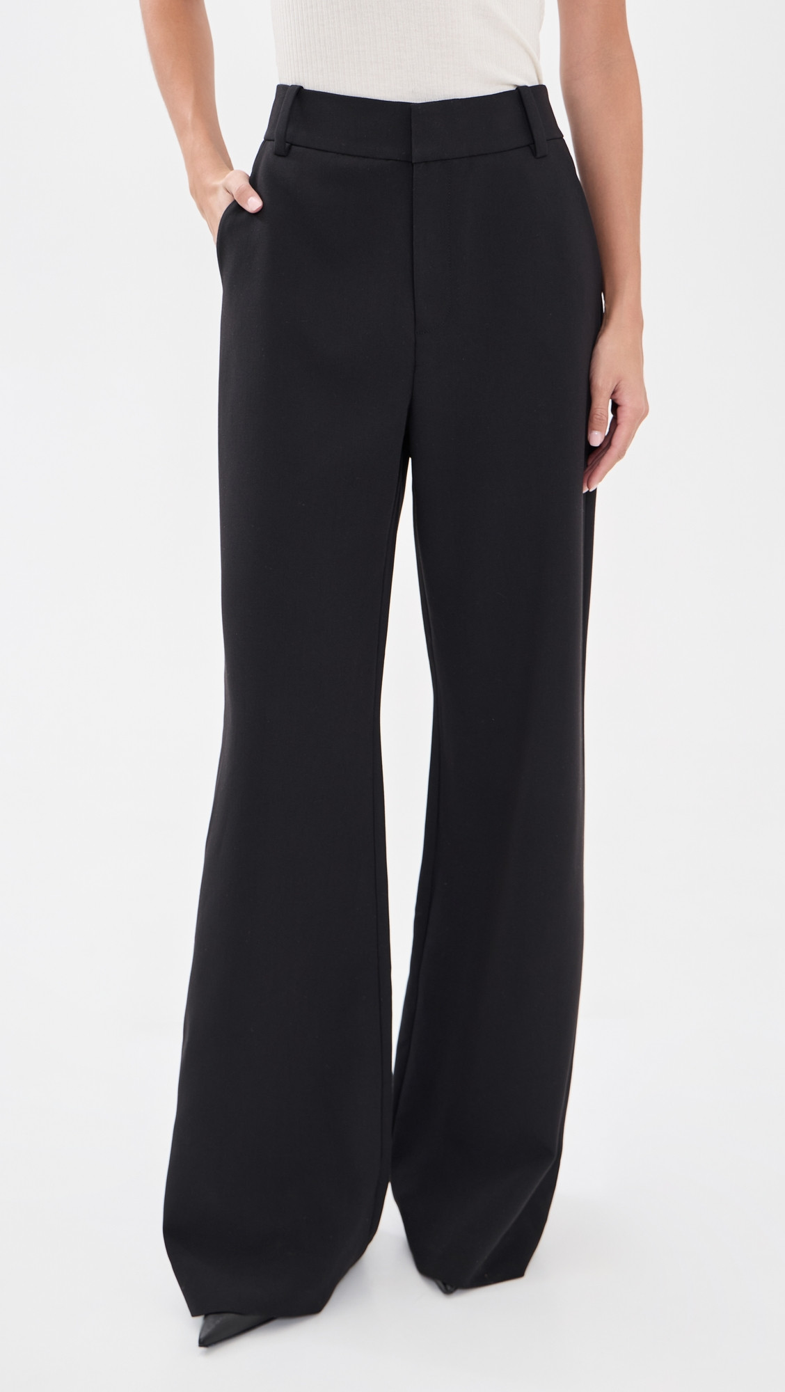 Favorite Daughter The Jones Wide Leg Pants Pearl 8 | Shopbop