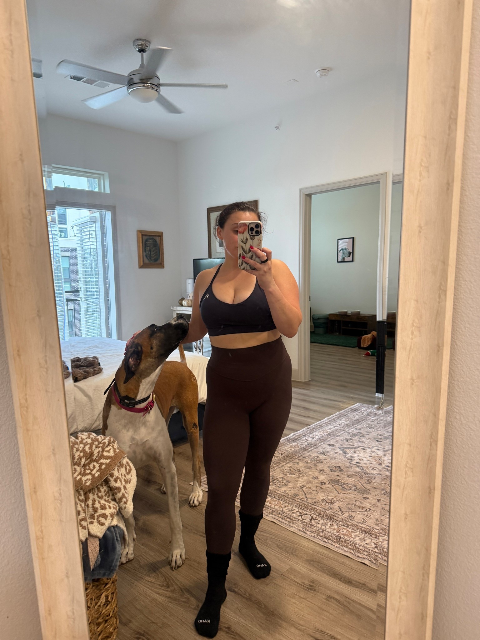 As a Reformer Pilates instructor who also lifts + runs, I'm picky about leggings 🤎 Vitality’s Cloud II passes every test for me. 

TLDR about the pants…
Super buttery soft. Softest pair I’ve touched in a long time
Stretchy, not too stretchy
TTS or you could size down for a tighter fit
Moisture wicking, they don’t feel wet when I sweat
Cute V back to emphasize curves 
& most importantly, they don’t slide down. 

I’ve been on the hunt for a high quality, buttery soft pair to teach in & these are now my go to. 

5' 2"
150#
Curvy, athletic 
Size large, could do medium for more compression

#LTKActive #LTKHoliday #LTKfitnessgoals