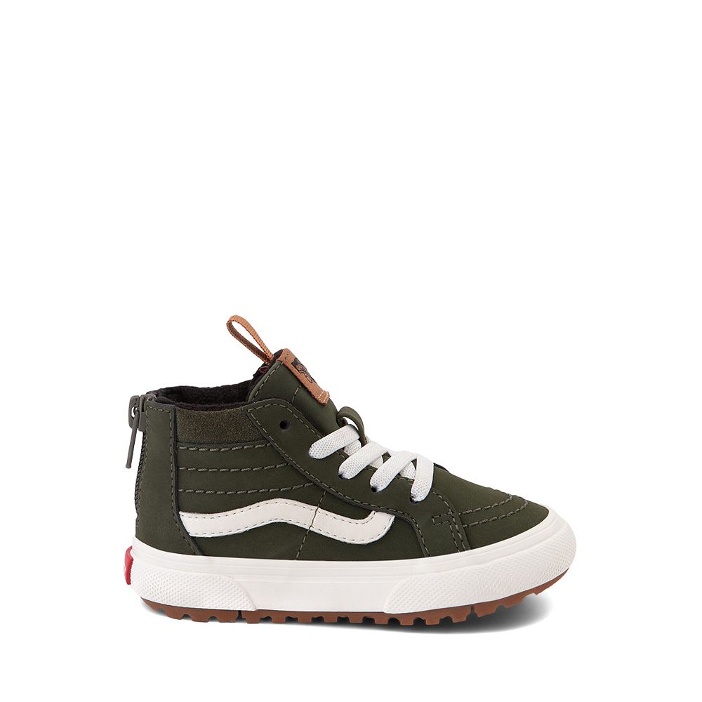 Vans Sk8-Hi Zip MTE-1 Skate Shoe - Baby / Toddler - Grape Leaf / Marshmallow | Journeys