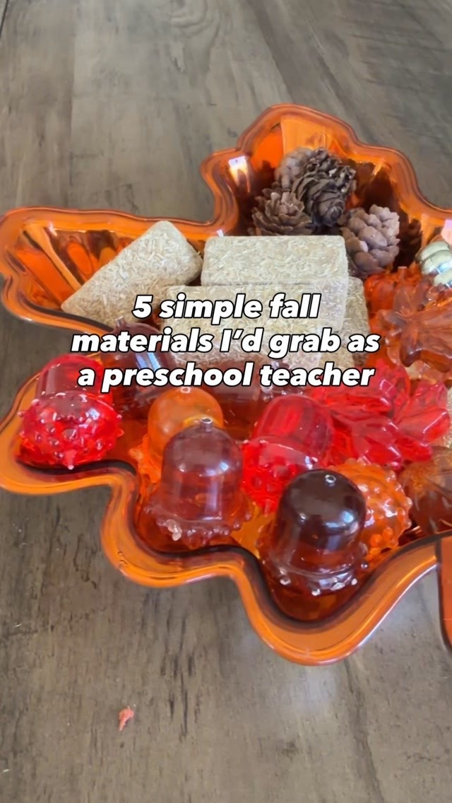 Fall loose parts are one of my favorite ways to turn simple materials into SO many opportunities for play + learning. 🍂

We’ve used them for:
• counting + matching
• sorting by color, size, or type
• making patterns
• simple DIY games
• sensory bins
• fine motor activities
• language work like practicing prepositions (under, beside, inside, etc.)
• storytelling + pretend play

There’s no one “right” way to play with them. Kids can explore, combine, create, problem-solve, and lead the play themselves, which is where so much meaningful learning happens.

#LTKSeasonal #LTKKids