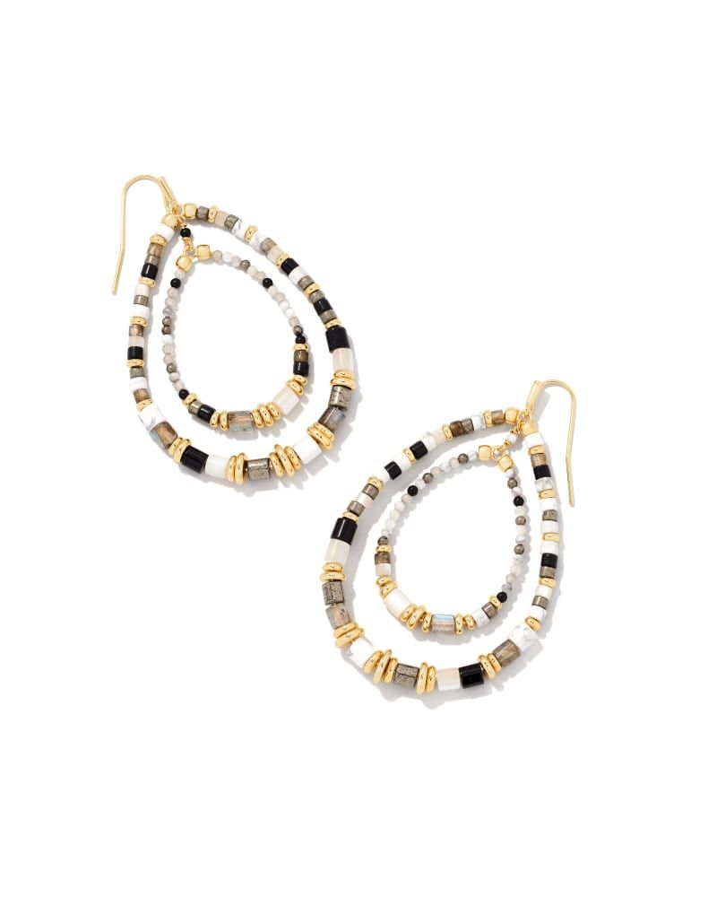 Bree Gold Open Frame Earrings in Neutral Mix | Kendra Scott