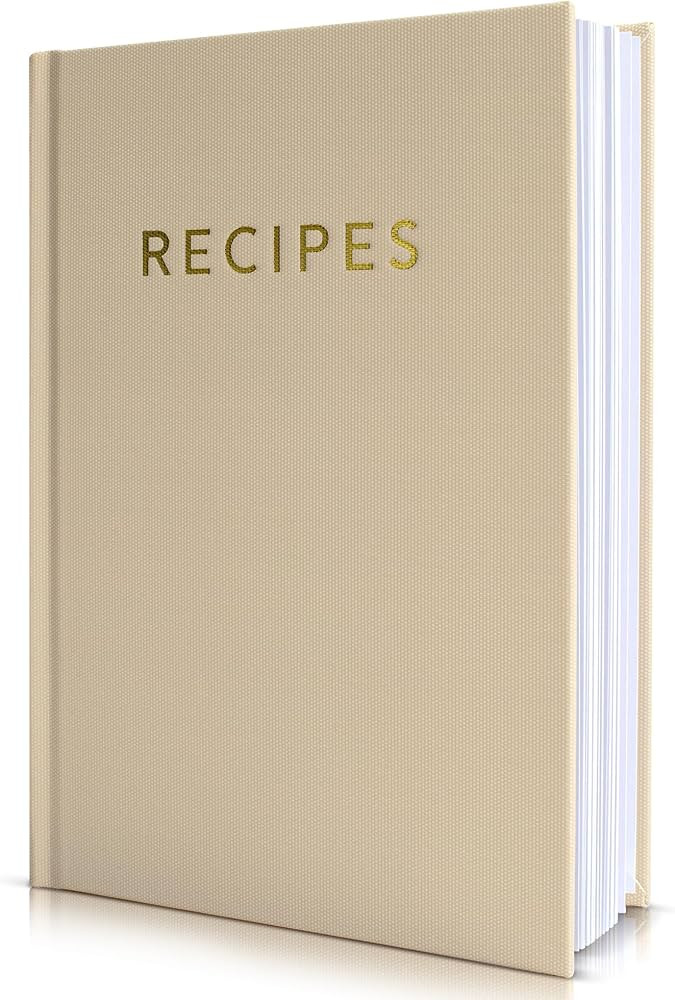 ZICOTO Aesthetic Blank Recipe Book with Waterproof Cover - The Perfect Recipe Notebook To Write I... | Amazon (US)