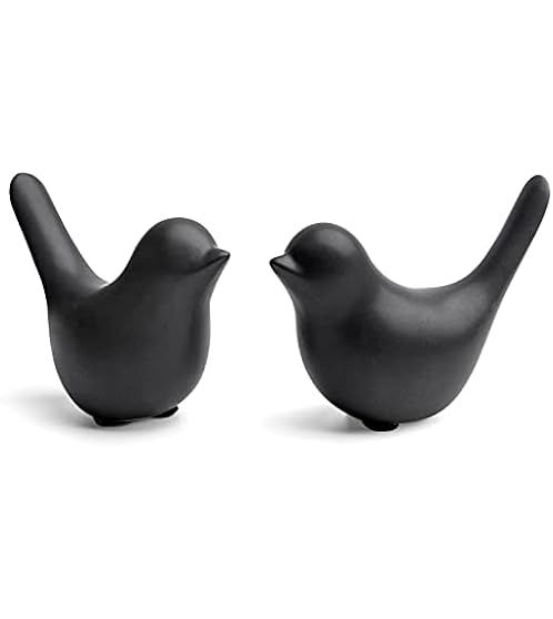 FANTESTICRYAN Small Animal Statues Home Decor Modern Style Black Decorative Ornaments for Living ... | Amazon (US)