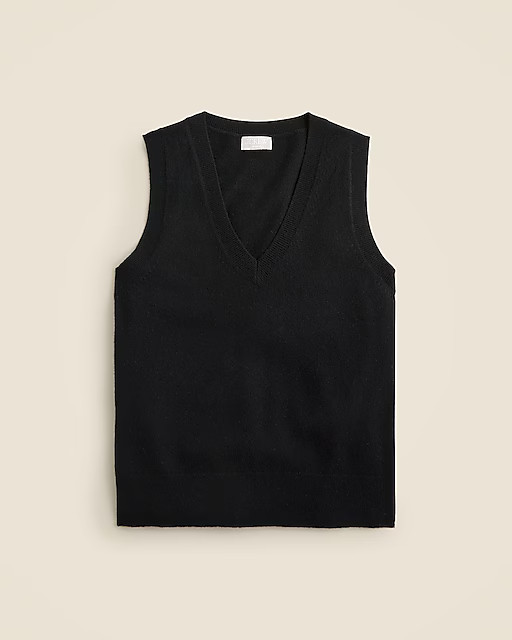 Cashmere V-neck sweater-vest | J. Crew US