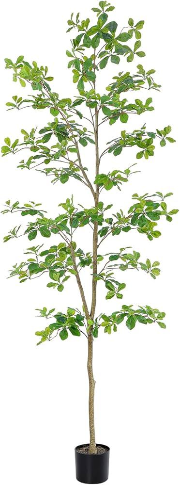 Bellacat Faux Black Olive Tree 7ft, Tall Faux Trees Indoor with Natural Trunk and Realistic Leave... | Amazon (US)