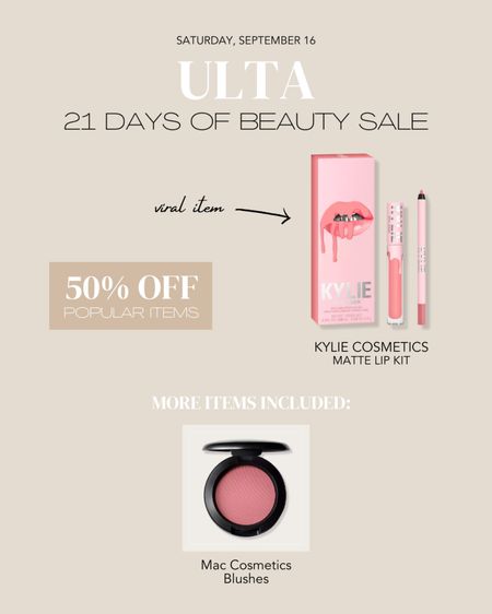 Ulta Beauty: 21 Days of Beauty Sale 

#LTKSale #LTKbeauty #LTKsalealert