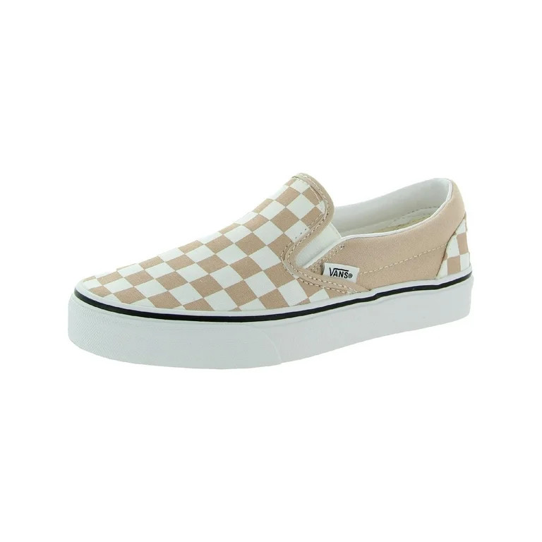 Vans Womens Classic Slip-On Athletic and Training Shoes White 8 Medium (B,M) - Walmart.com | Walmart (US)