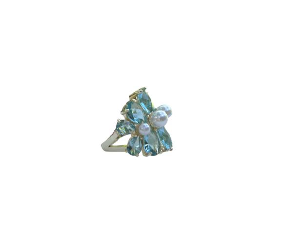 Bloom Paris Blue Ring | Nicola Bathie Jewelry