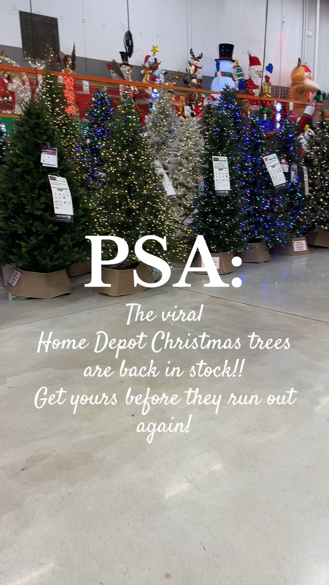 The viral @The Home Depot Christmas trees are back!! Last time they sold out so fast - I recommend you buy it quick🎄 #artificialchristmastree #christmastree #homedepot #viralchristmastree #christmasdecor 

#LTKHoliday #LTKHome #LTKSeasonal