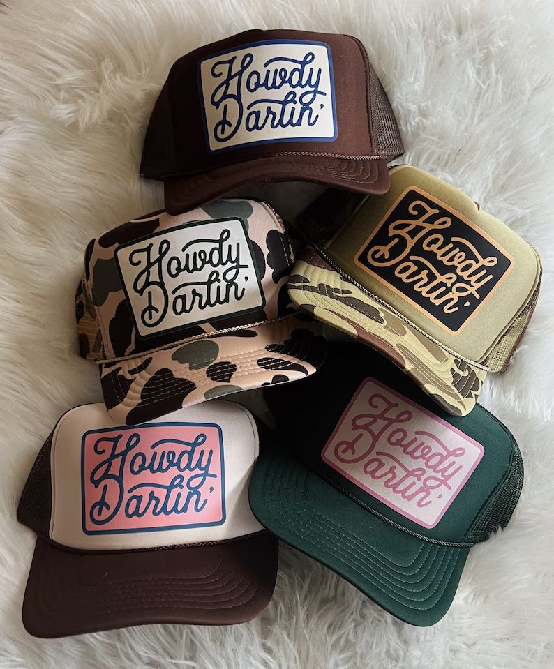 Howdy Darlin Trucker Hat - Etsy | Etsy (US)