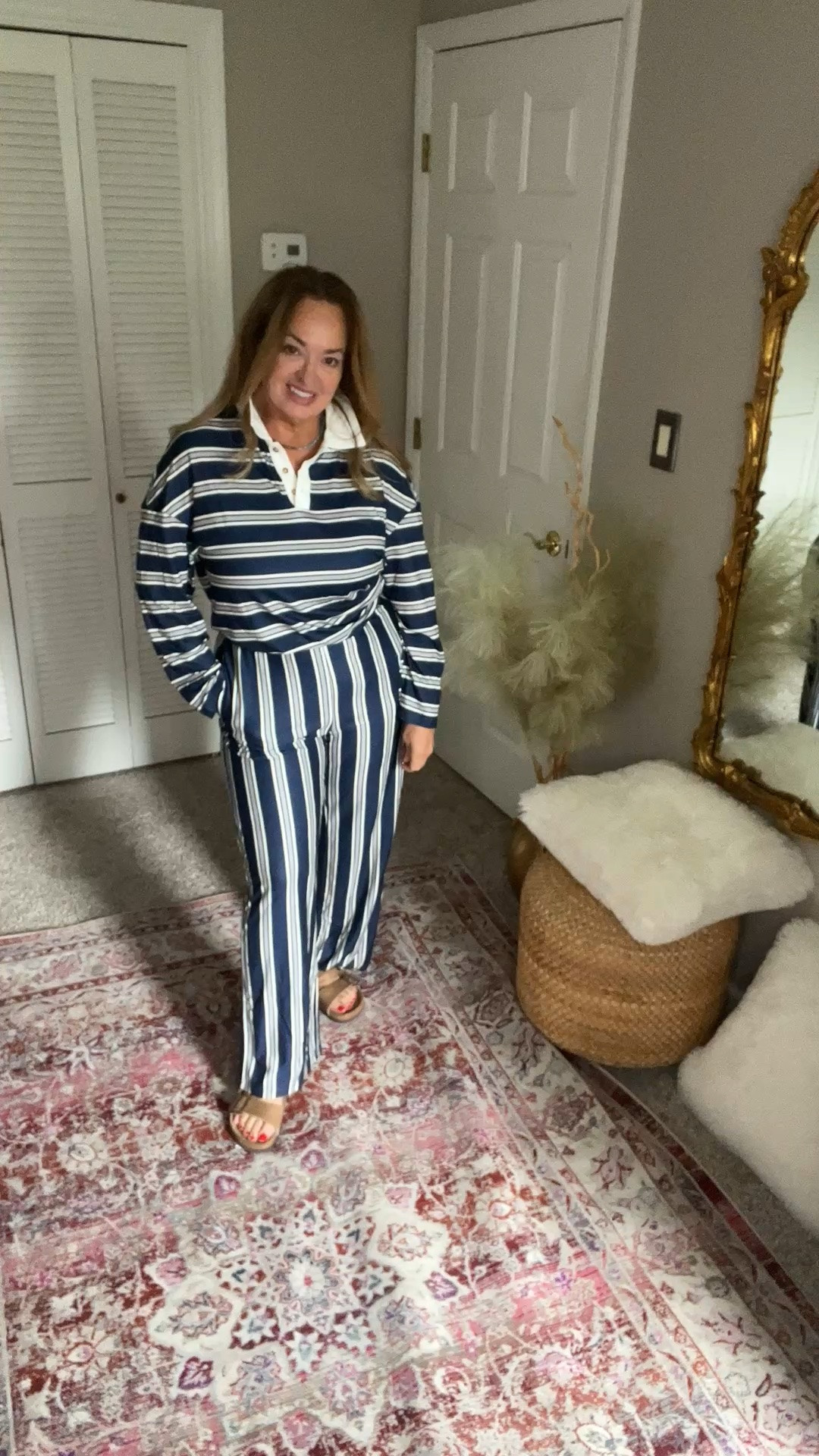 Fall perfection🍁🍁🍁🍁its giving cozy vibes! This 2 piece set stripe set is hot of fashion train trend! Weekend approved.

#LTKmorningroutine #LTKdayinmylife #LTKTravel