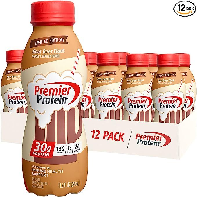 Premier Protein Shake, Root Beer Float, 30g Protein, 1g Sugar, 24 Vitamins & Minerals, Nutrients ... | Amazon (US)