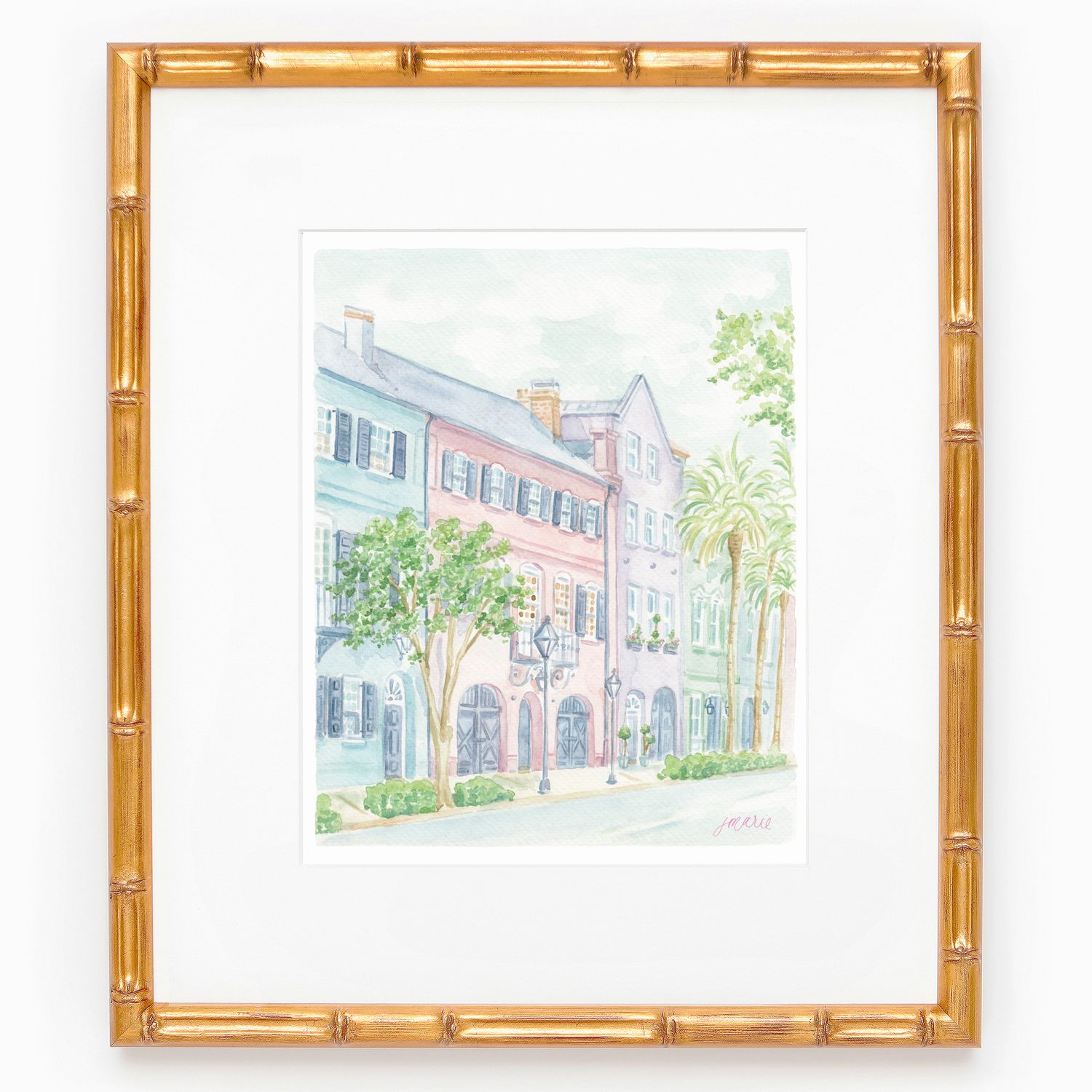 Rainbow Row Charleston Watercolor Art Print — Simply Jessica Marie | Simply Jessica Marie
