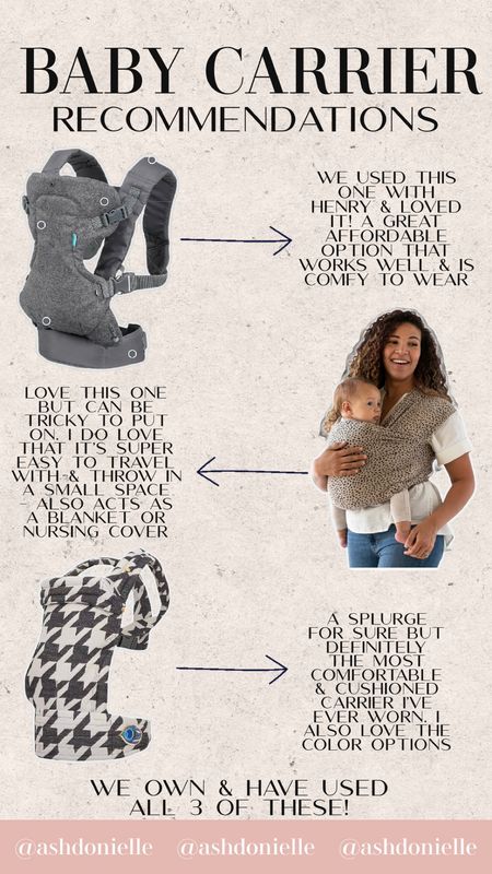 Baby carrier recommendations! We’ve used all 3 of these - all great options depending on what you are looking for!

#LTKfindsunder50 #LTKtravel #LTKbaby