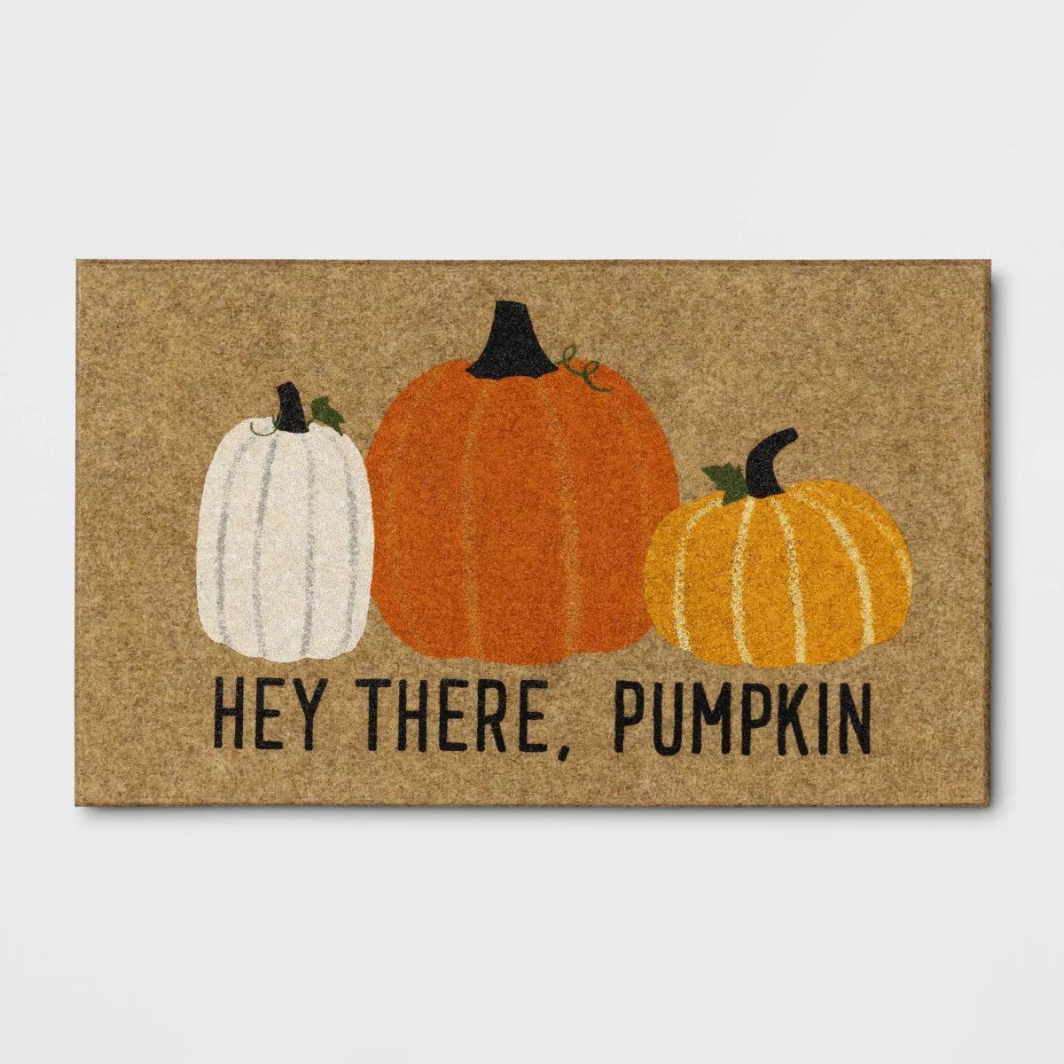 1'6"x2'6" Halloween 'Hey There, Pumpkin' Faux Coir Doormat Orange - Hyde & EEK! Boutique™ | Target