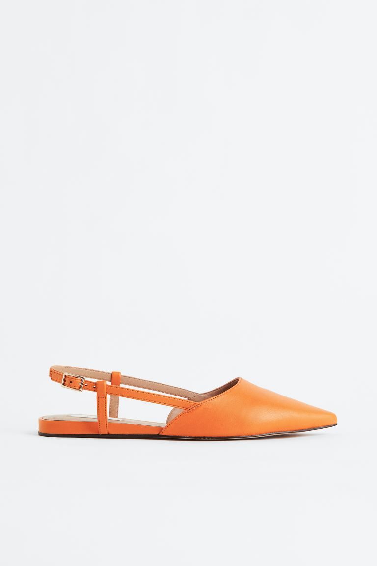 Leather slingbacks | H&M (UK, MY, IN, SG, PH, TW, HK)