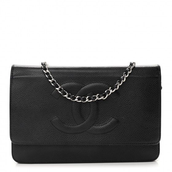 CHANEL Caviar Timeless CC Wallet On Chain WOC Black | FASHIONPHILE | Fashionphile