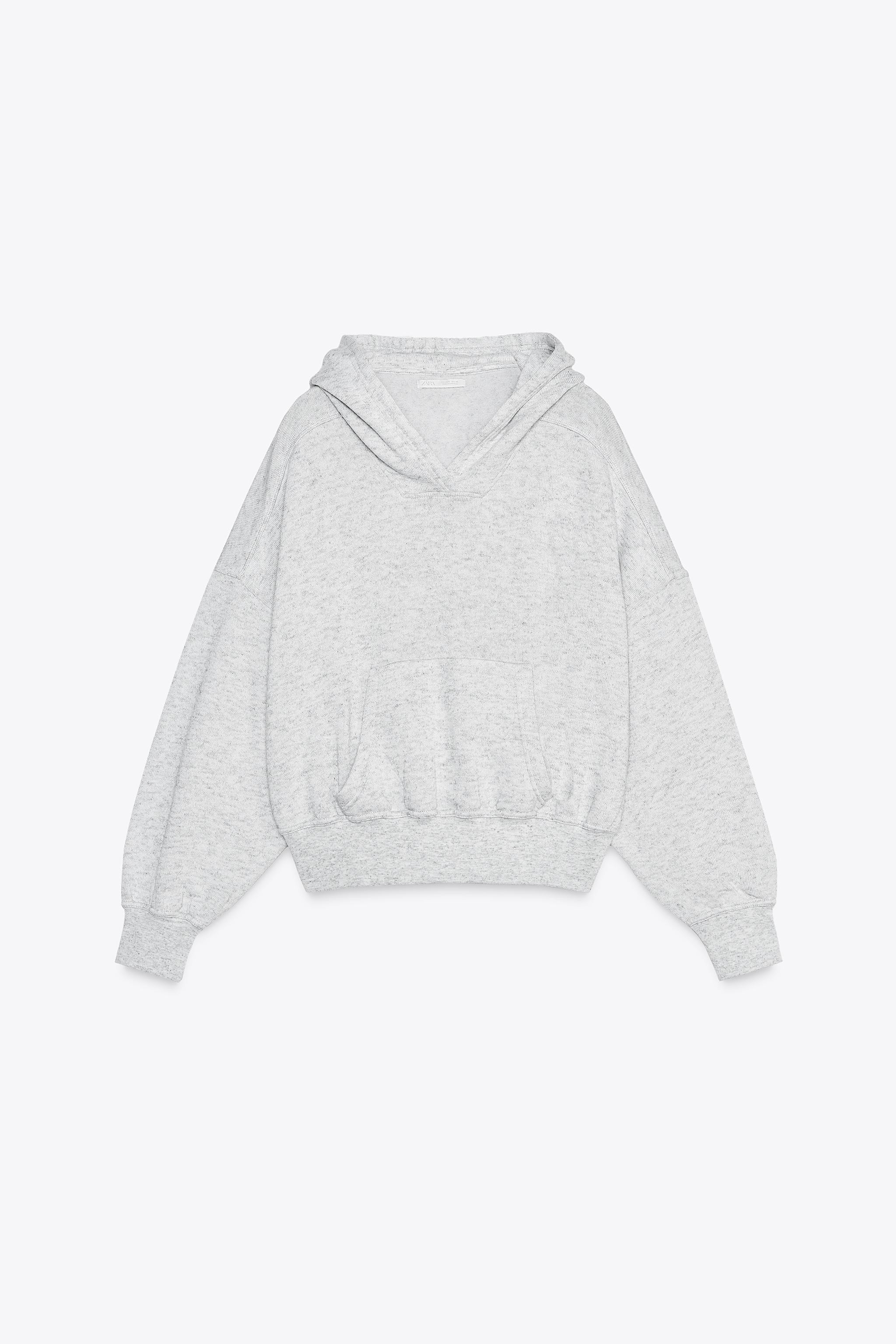 HOODED POCKET SWEATSHIRT$ 49.90Gray marl | 4090/300/803Add to cartAddHooded sweatshirt with long ... | Zara US
