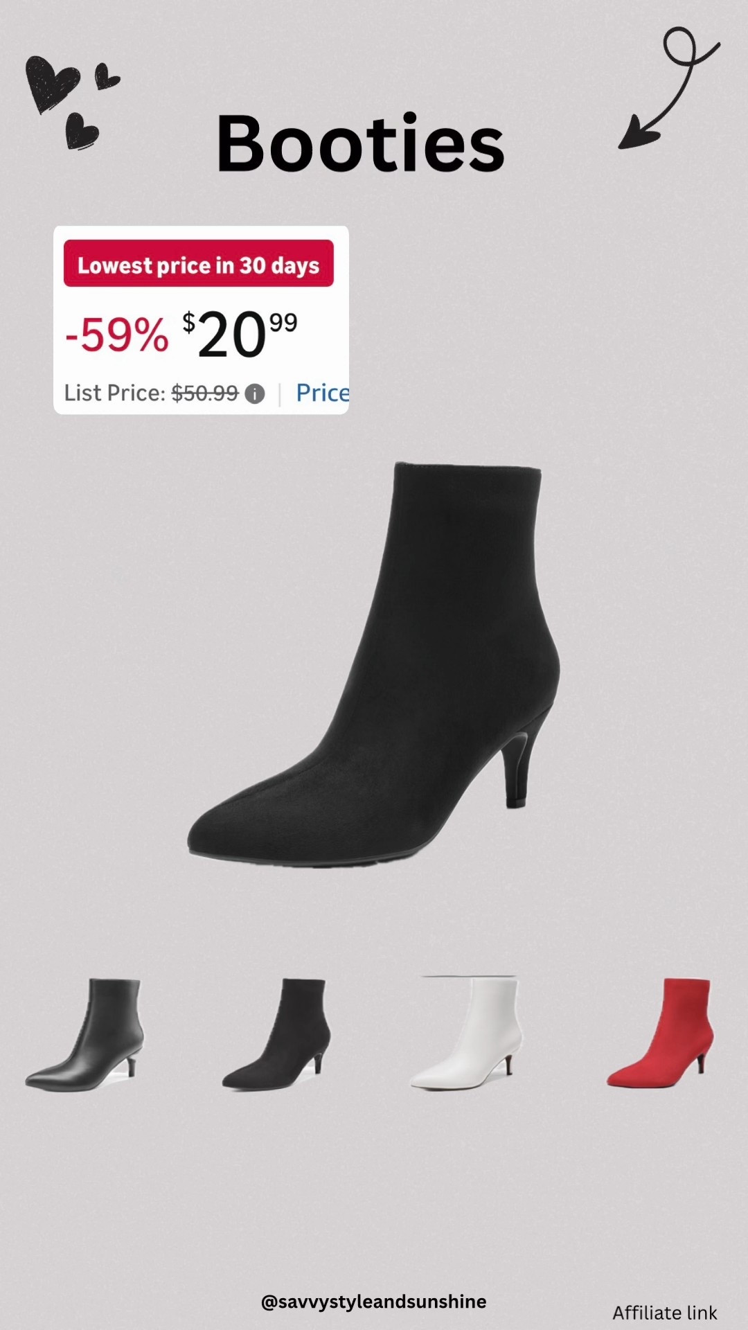 Booties 59% off 

#LTKSaleAlert #LTKHoliday #LTKFindsUnder50