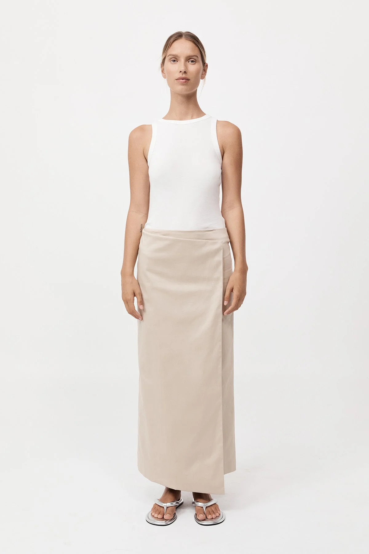 Column Wrap Skirt - Champagne | St. Agni (US, UK, EU)