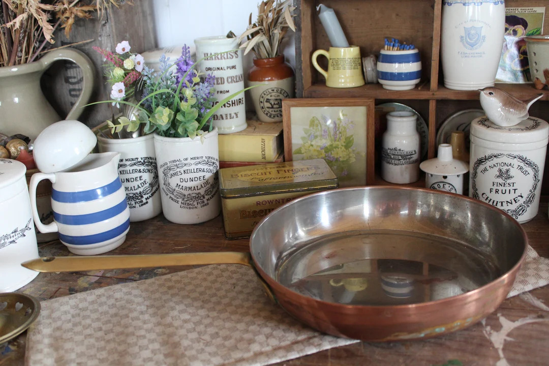 Vintage Copper Frying Pan, Vintage Frying Pan, Copper Pan, Vintage Copper Pan, Frying Pan, Vintag... | Etsy (US)