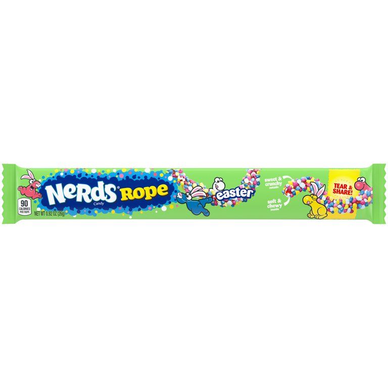 NERDS Easter Rope | Sweet Candy Individually Wrapped, Easter Pink, White, Red, Yellow, and Blue R... | Walmart (US)