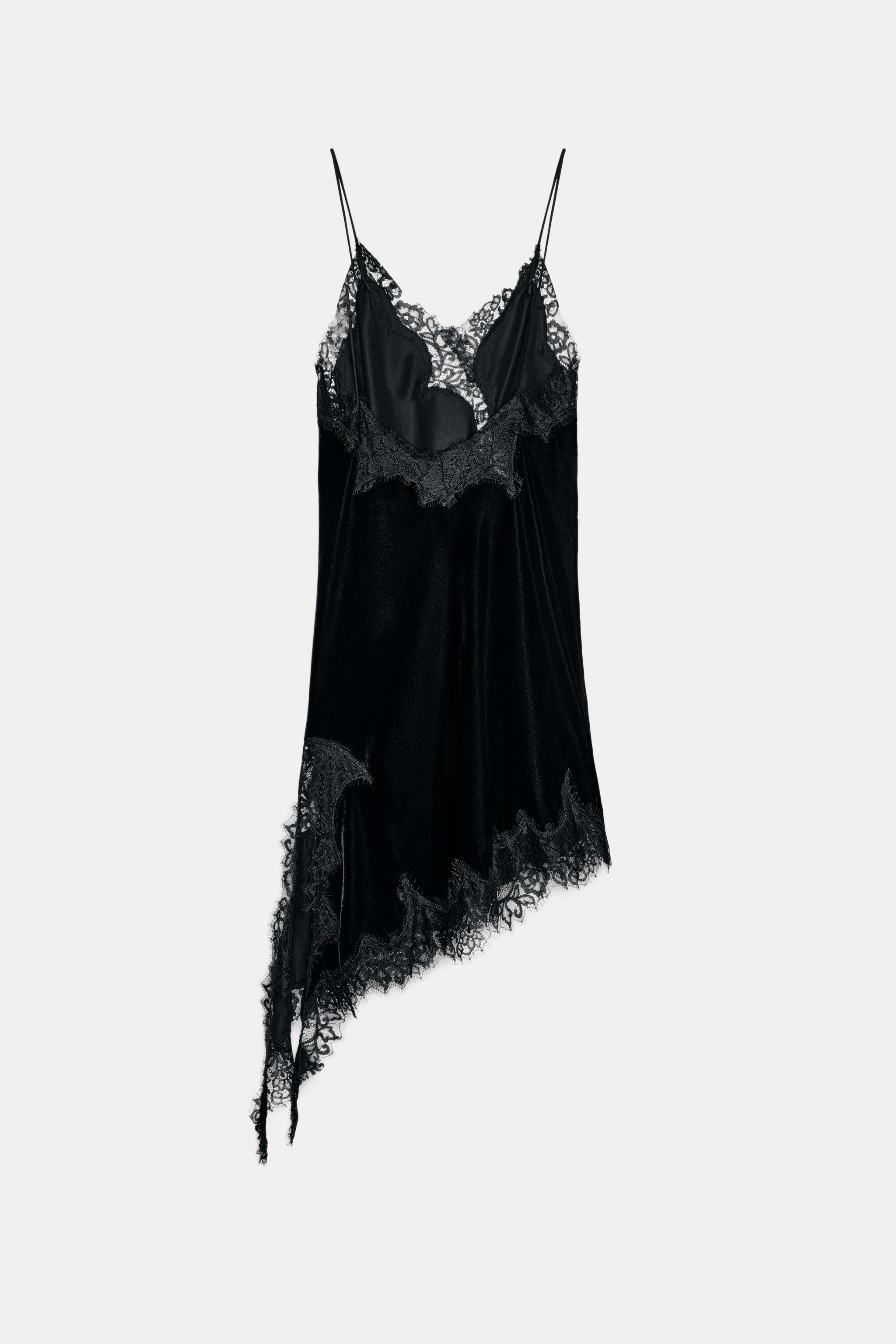 VELVET LACE DRESS ZW COLLECTION | Zara US