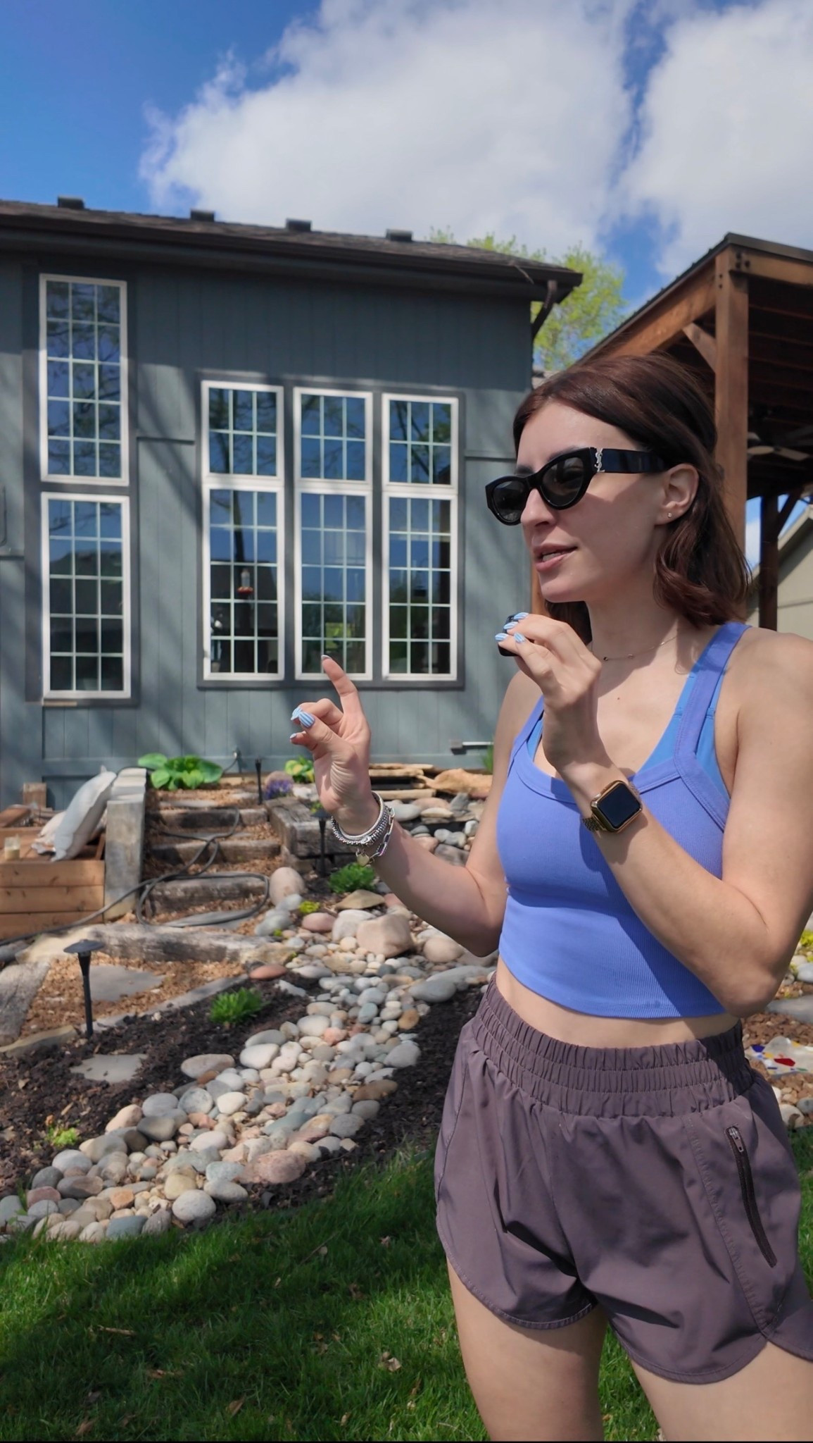 Linking my FAV workout shorts - come in several colors!! I have a size medium. Also linking my top. 🥰